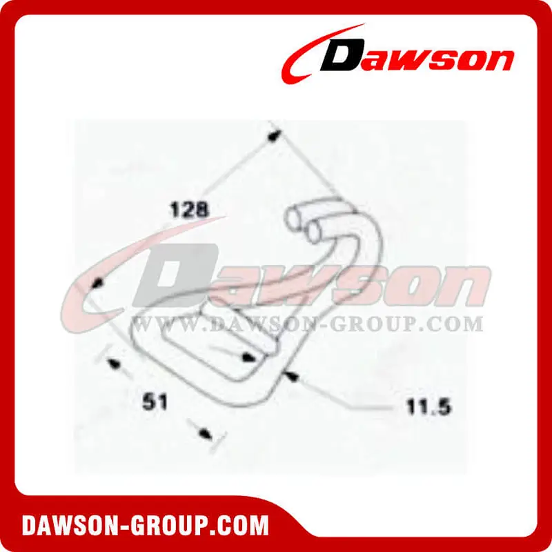 DSWH50510 BS 5000KG11000LBS Wire Hook