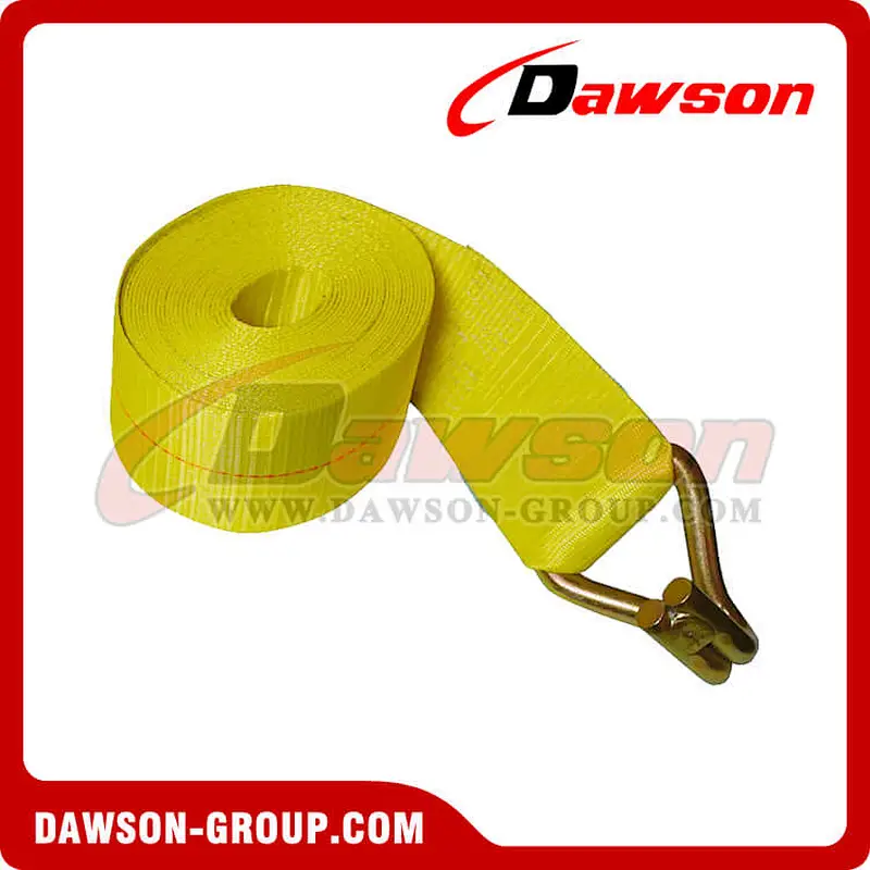4 inch Winch Strap with Wire Hook