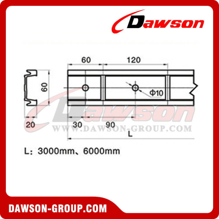 ALUMINUM BAR TRACK DAWSON GROUP