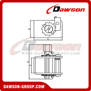 Lashing Winches - Flatbed Truck Winches for Cargo Lashing Straps