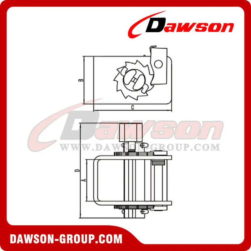 Lashing Winches - Flatbed Truck Winches for Cargo Lashing Straps