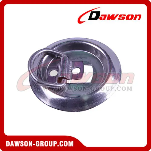 BS 544kgs/1200lbs Stainless Steel Flush Mount D-Rings, Mounting Ring