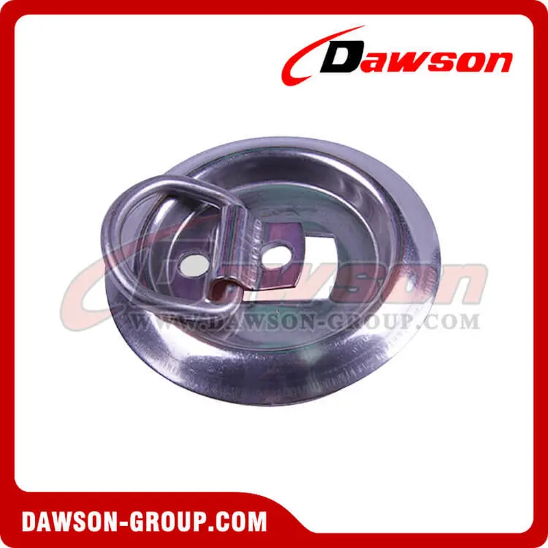 BS 544kgs/1200lbs Stainless Steel Flush Mount D-Rings, Mounting Ring