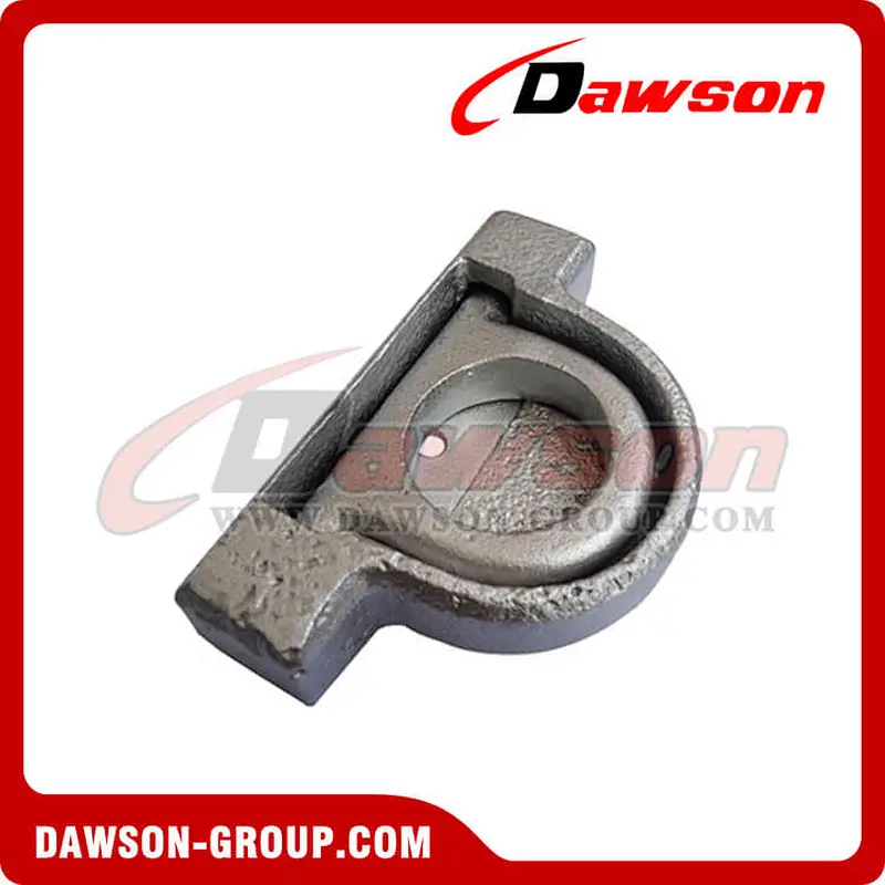 PPE-10 BS 5000kgs/11000lbs Surfaced Mounted Lashing D Ring - Pan Fitting for Truck