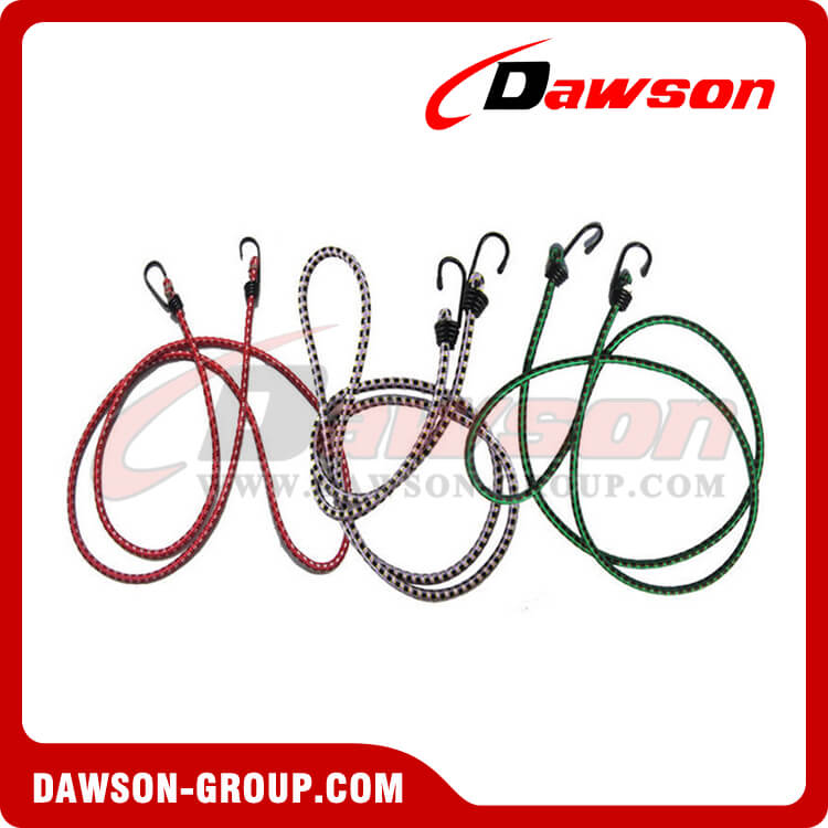 Elastic Cords, Bungee Cords With Plastic Safety J Hooks ES-0240