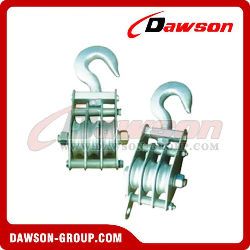 DS-B157 European Steel Pulley With Triple Wheel