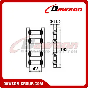 OWB5050WS BS 5,000KG11,000LBS 42mm One Way Lashing Buckle