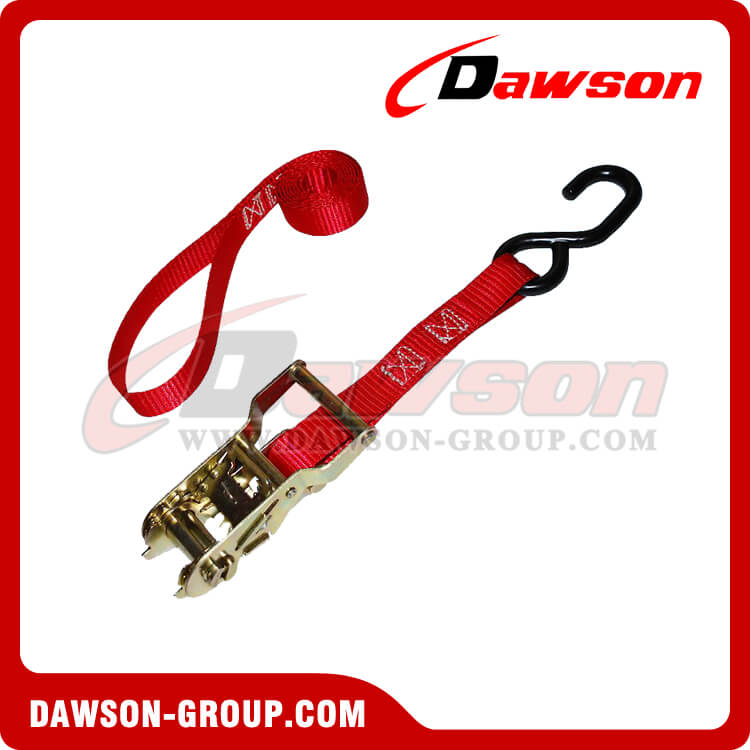 1 Ratchet Strap with S-Hook and Loop - Dawson Group - china manufacturer supplier 1 Ratchet Strap with S-Hook and Loop - Dawson Group - china manufacturer supplier