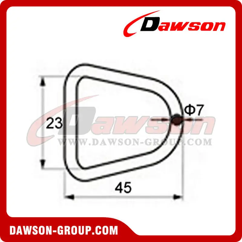 DR5015 BS 750KG1650LBS 1 D Rings