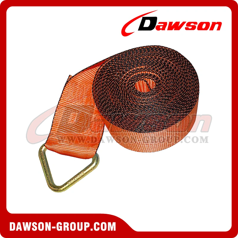 4 inch Custom Winch Strap with Delta Ring and Edge Protector