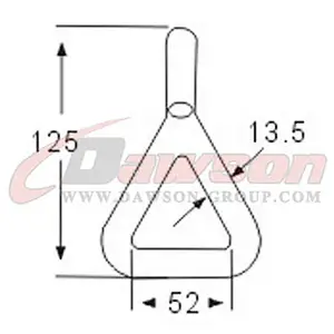 DSWH019A BS 3000KG  6600LBS 2 Single J Hooks