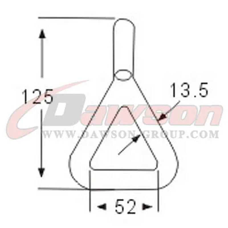 DSWH019A BS 3000KG  6600LBS 2 Single J Hooks