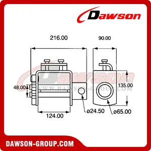 DSWN6804 Truck Lashing Winch for Cargo Lashing