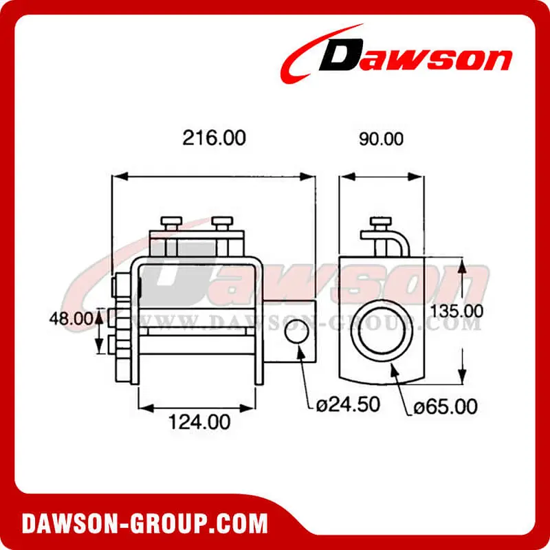 DSWN6804 Truck Lashing Winch for Cargo Lashing