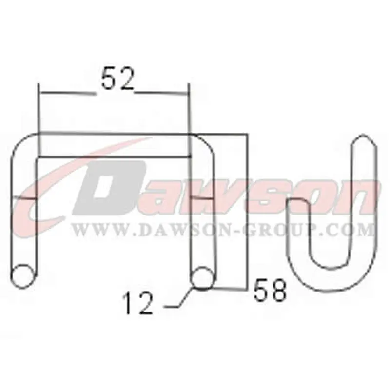 DSWH026 BS 5000KG / 11000LBS Double Claw Hooks