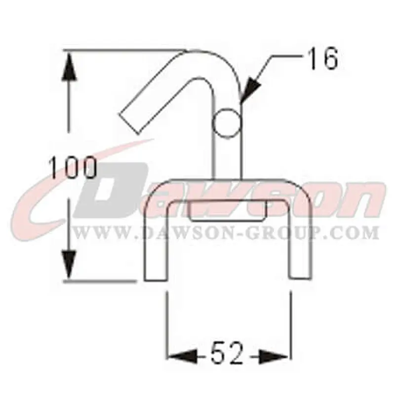 DSWH022 BS 5000KG / 11000LBS Swivel J Hooks