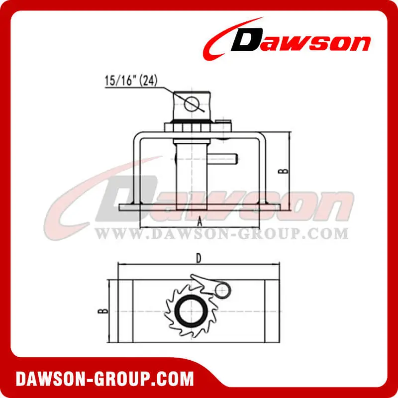 Cable Winches - Right Hand - Flatbed Truck Winches for Cargo Lashing Straps