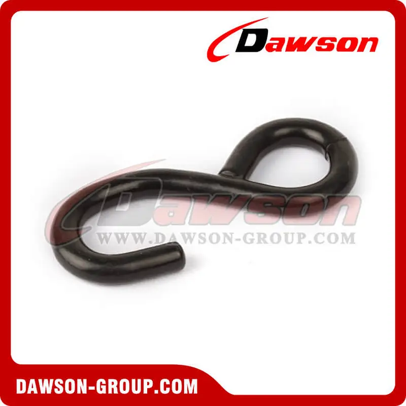 DSSH25152B BS 1500KG3300LBS Black Coated S Hook
