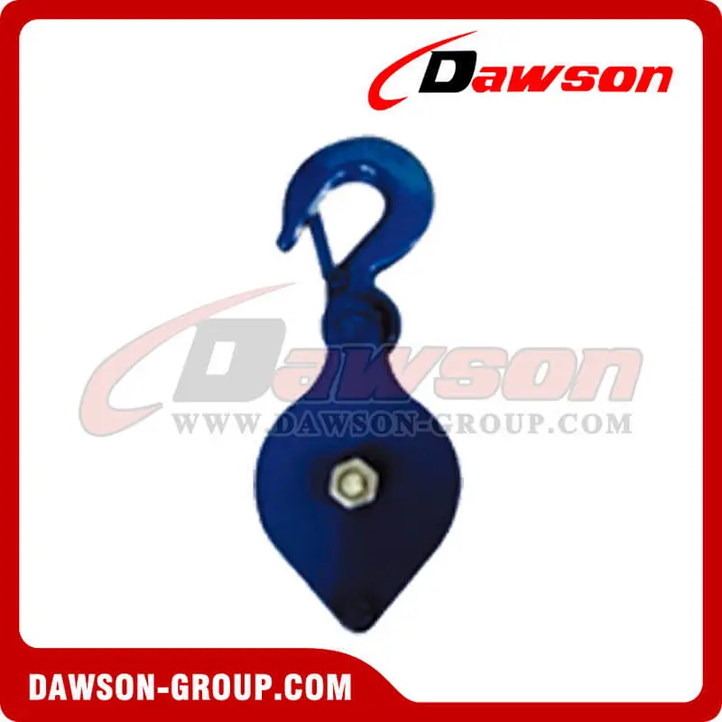 DS-B161 Blue Steel Snatch Block With Loose Hook