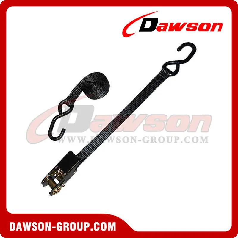 1 inch Utility Ratchet Strap with S-Hooks