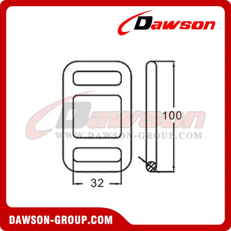 DSFMB30301 B/S 3000KG/6600LBS One Way Lashing Buckle