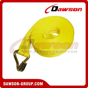 2 inch Custom Winch Strap with Wire Hooks
