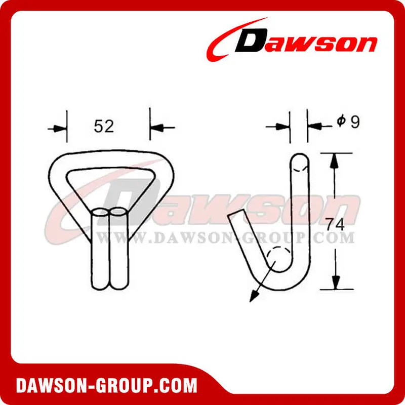 DSWH50301 BS 3000KG6600LBS Wire Hook
