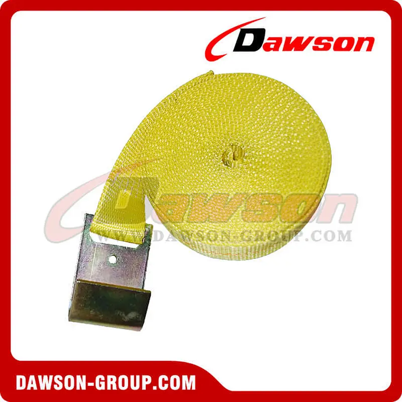 2 inch Custom Winch Strap with Flat Hooks