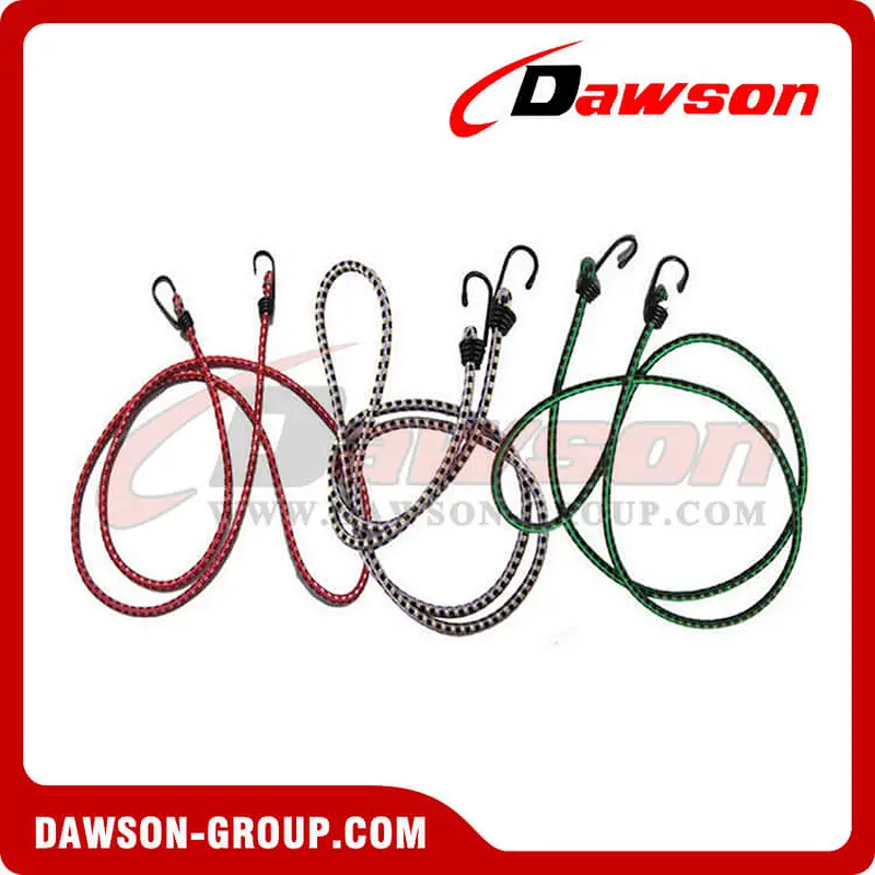 Elastic Cords, Bungee Cords With Plastic Safety Hooks