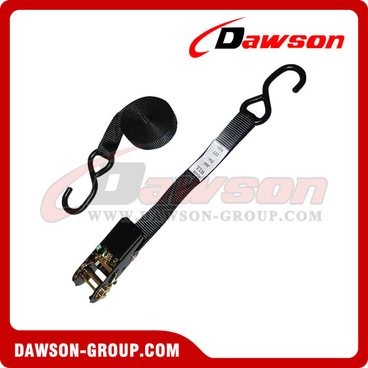 1 inch 15 feet Ratchet Strap with S-Hooks 1500 - Dawson Group LTD. - China Manufacturer, Supplier, Factory 1 inch 15 feet Ratchet Strap with S-Hooks 1500 - Dawson Group LTD. - China Manufacturer, Supplier, Factory