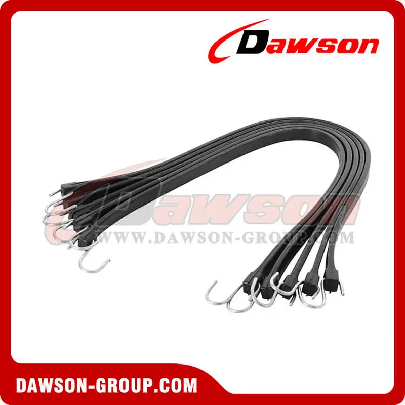 Rubber Tie Down, Elastic Cords With 2-PCS Hooks