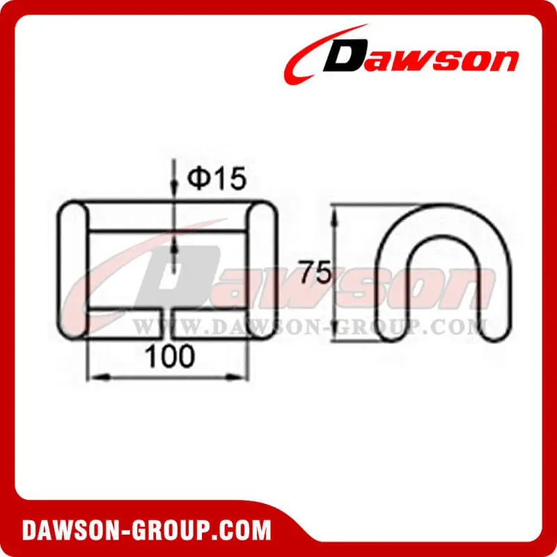 RH10010 BS 10000KG/22000LBS 4 inch Rave Hook