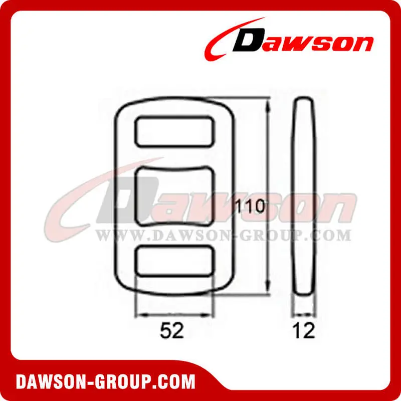OWB5050 BS 5,000KG/11,000LBS 50mm One Way Lashing Buckle
