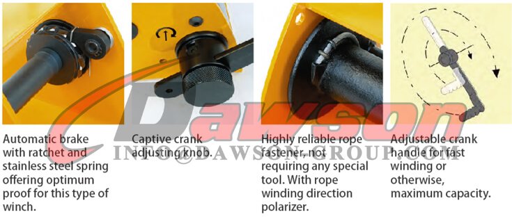 Application of Hand Spur gear Winch - Dawson Group Ltd. - China Supplier, Factory Application of Hand Spur gear Winch - Dawson Group Ltd. - China Supplier, Factory