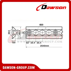LO216 Aluminum Alloy Type Track