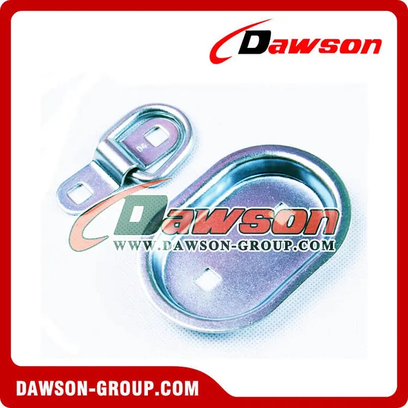 High Quality Steel Zinc Plated Surface Deck Ring Tie Down Lashing Anchor Point, Surface Mounting D Ring