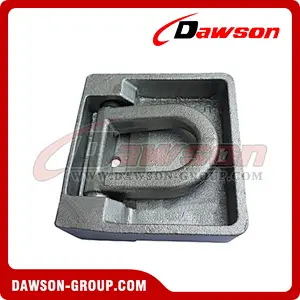 PPE-9 BS 5000kgs/11000lbs Surfaced Mounted D Ring - Rotating Pan Fitting