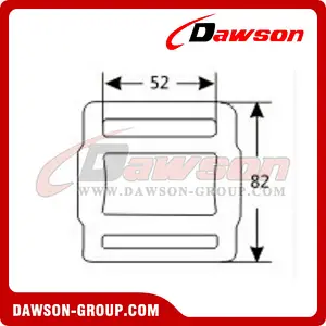 DSMB50151 B/S 1500KG/3300LBS One Way Lashing Buckle