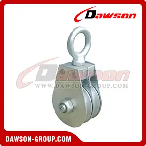 DS-B188 Swivel Eye Flat Block Double Sheave