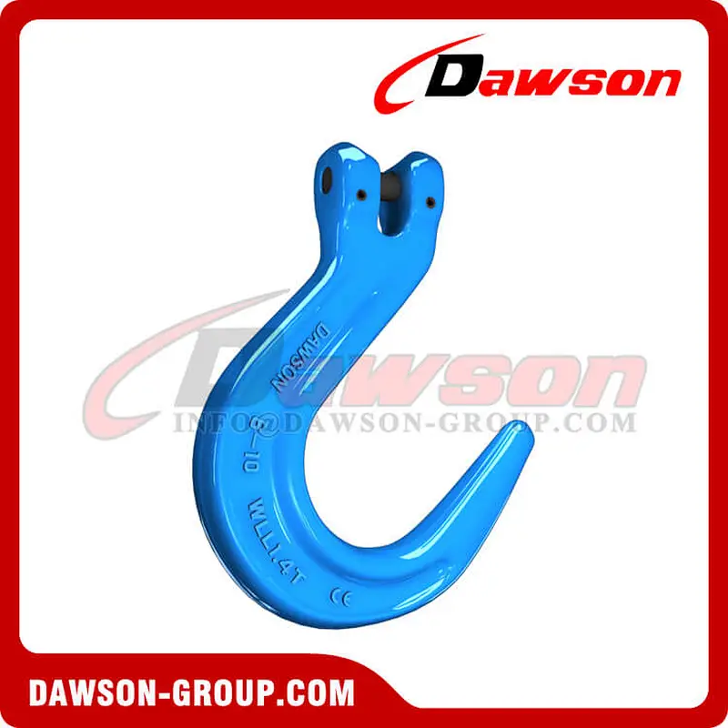 DS1082 G100 Forged Alloy Steel Clevis Foundry Hook, Large Opening Hook