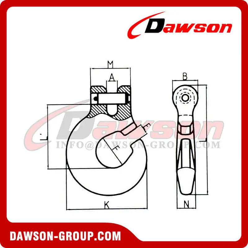 DS1021 G100 Clevis Forest Hook for Logging
