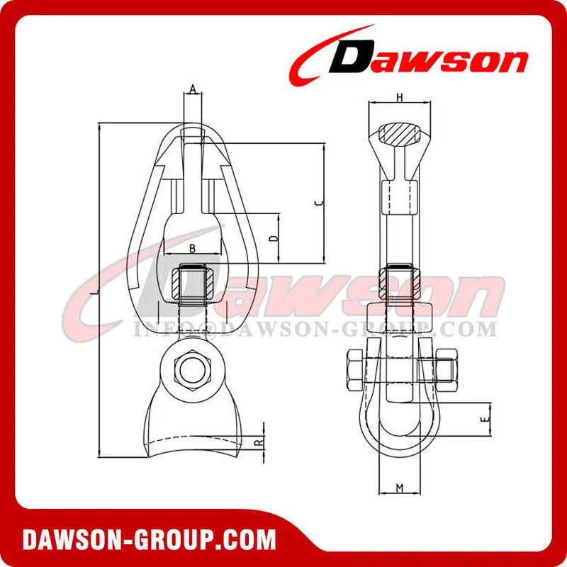 DS1059 G100 Swivel Chain Connectors for Forestry Logging, Forestry Chain Assemblies
