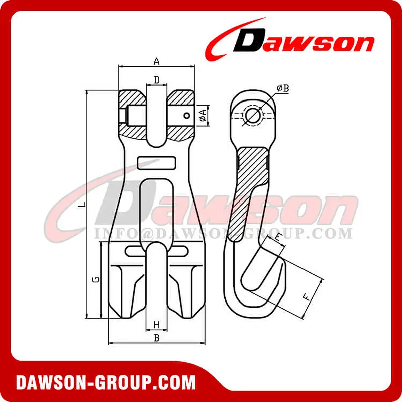 DS1049 G100 Clevis Shortening Chain Clutch for Adjust Chain Length
