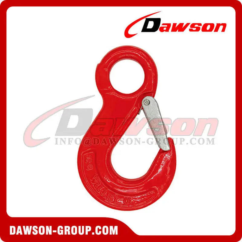 DS302 G80 Eye Sling Hook with Latch for Wire Rope Sling