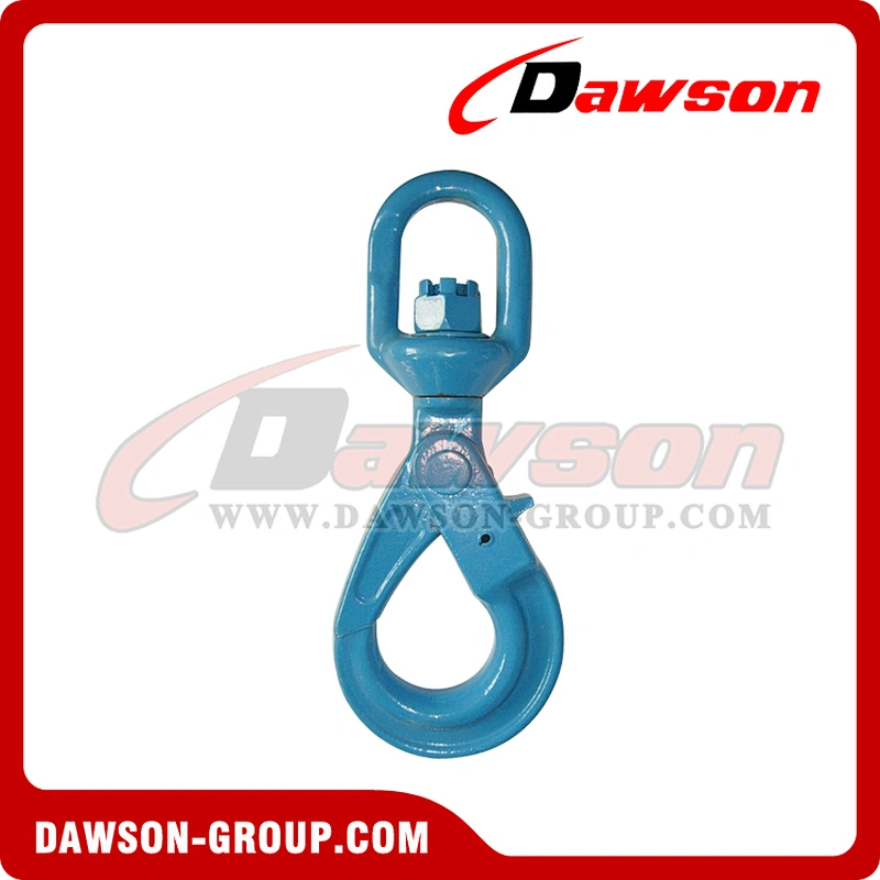 DS1007 G100 European Type Swivel Self-Locking Hook for Crane Lifting Chain Slings