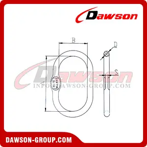 DS1011 G100 Forged Master Link for Wire Rope Lifting Slings