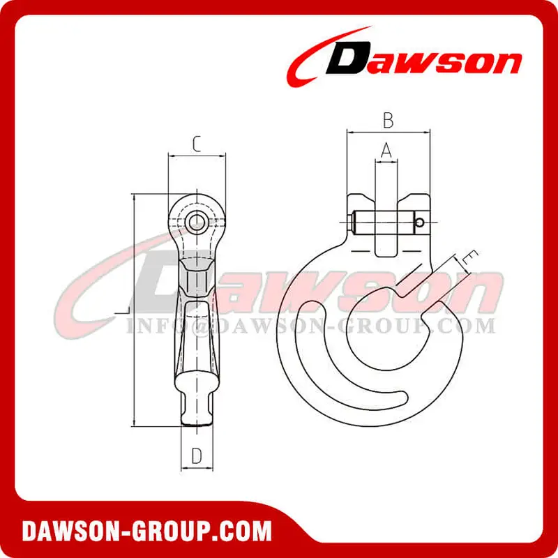 DS913 G80 Clevis C Hook for Logging