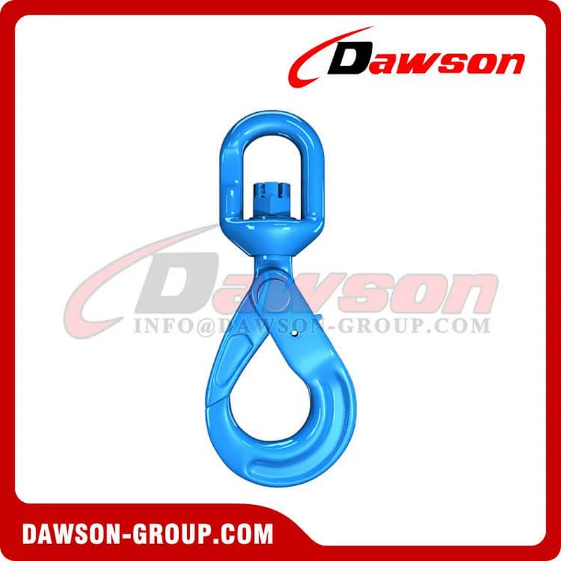 DS1007 G100 European Type Swivel Self-Locking Hook for Crane Lifting Chain Slings
