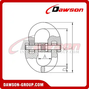 DS264 G80 Forged Super Alloy Steel Connecting Link