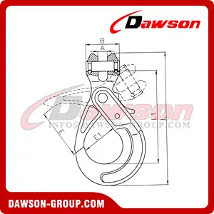 DS489 G80 Special Clevis Self-lock Hook